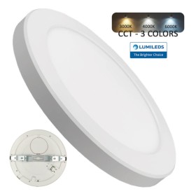 Downlight + LED-Deckenleuchte - Rund - MOSS Weiss LUMILEDS - 24W EINSTELLBAR - Wählbare CCT-Farbe