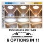 Downlight + LED-Deckenleuchte - Rund - MOSS Weiss LUMILEDS - 6W EINSTELLBAR - Wählbare CCT-Farbe