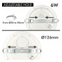 Downlight + LED-Deckenleuchte - Rund - MOSS Weiss LUMILEDS - 6W EINSTELLBAR - Wählbare CCT-Farbe