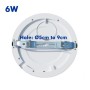Downlight + LED-Deckenleuchte - Rund - MOSS Weiss LUMILEDS - 6W EINSTELLBAR - Wählbare CCT-Farbe