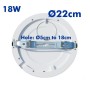 Downlight + LED-Deckenleuchte - Rund - MOSS Weiss LUMILEDS- 18W EINSTELLBAR - Wählbare CCT-Farbe