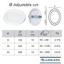 Downlight + LED-Deckenleuchte - Rund - MOSS Weiss LUMILEDS- 18W EINSTELLBAR - Wählbare CCT-Farbe