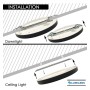 Downlight + LED-Deckenleuchte - Rund - SCHWARZ MOSS LUMILEDS - 6W EINSTELLBAR - Wählbare CCT-Farbe