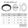 Downlight + LED-Deckenleuchte - Rund - SCHWARZ MOSS LUMILEDS - 6W EINSTELLBAR - Wählbare CCT-Farbe