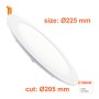 LED 24W Kreisförmig - CCT - OSRAM CHIP DURIS E 2835
