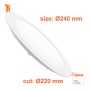LED 26W Kreisförmig - CCT - OSRAM CHIP DURIS E 2835