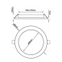 LED 6W Kreisförmig - CCT - OSRAM CHIP DURIS E 2835
