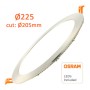 LED Einbauleuchte Runde 24W Edelstahl - CCT - OSRAM CHIP DURIS E 2835