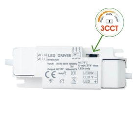 LED Einbauleuchte Runde 6W Edelstahl - CCT - OSRAM CHIP DURIS E 2835