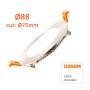 LED Einbauleuchte Runde 6W Edelstahl - CCT - OSRAM CHIP DURIS E 2835
