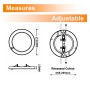 copy of Downlight + LED-Deckenleuchte - Rund - MOSS Weiss LUMILEDS- 18W EINSTELLBAR - Wählbare CCT-Farbe