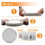 copy of Downlight + LED-Deckenleuchte - Rund - MOSS Weiss LUMILEDS- 18W EINSTELLBAR - Wählbare CCT-Farbe