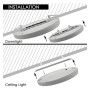 copy of Downlight + LED-Deckenleuchte - Rund - MOSS Weiss LUMILEDS- 18W EINSTELLBAR - Wählbare CCT-Farbe