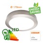 LED Deckenleuchte 15W Kreisförmig Edelstahl - CCT - OSRAM CHIP DURIS E 2835