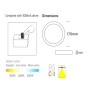LED Deckenleuchte 15W Kreisförmig Edelstahl - CCT - OSRAM CHIP DURIS E 2835
