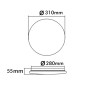 LED Deckenleuchte 18W WiFi SMART RGB+CCT - Dimmbar
