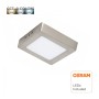 LED Deckenleuchte 8W Quadratischer Edelstahl - CCT - OSRAM CHIP DURIS E 2835