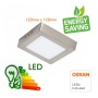 LED Deckenleuchte 8W Quadratischer Edelstahl - CCT - OSRAM CHIP DURIS E 2835
