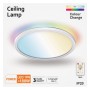 LED Deckenrunde Oberfläche 18W RGB+CCT - Control Remoto - Chip Lumileds