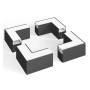 LED-Winkelverbinder 9W - POLARIS - Lineare Interkonnektivität - 3CCT - 90º