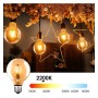 20stk. 8W LED Lampe E27 Glühfaden Vintage G125 - Dimmbar 1800K