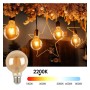 40stk. Glühfaden LED Lampe 6W E27 G80 Vintage Gold - Dimmbar