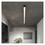 LED 72W Linear - 2 Meter - Schwarz - Lichtleiste + POTSDAM Hängelampe - UGR17- Dimmbar
