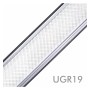 LED 72W Linear - 2 Meter - Schwarz - Lichtleiste + POTSDAM Hängelampe - UGR17- Dimmbar