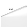 LED 72W Linear - 2 Meter - Weiss - Lichtleiste + POTSDAM Hängelampe - UGR17- Dimmbar