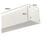 LED 72W Linear - 2 Meter - Weiss - Lichtleiste + POTSDAM Hängelampe - UGR17- Dimmbar