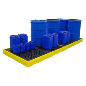 Flachprofil-Auffangboden für 8 Fässer 600L