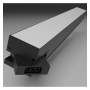 LED-Linearlampe 50W - STELLAR - Verbindbar - 120 cm