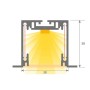 Lineare LED - Einbau - MOSKAU MINI SCHWARZ - 0.44m - 0.94m - 1.44m - 1.94m - IP54- Dimmbar