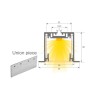 Lineare LED - Einbau - MOSKAU MINI SCHWARZ - 0.44m - 0.94m - 1.44m - 1.94m - IP54- Dimmbar