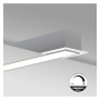 Lineare LED - Einbau - MOSKAU MINI SILBER - 0.44m - 0.94m - 1.44m - 1.94m - IP54- Dimmbar