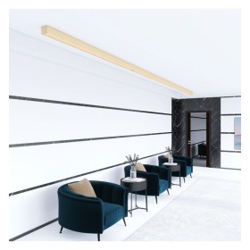 Lineare LED - Deckenaufbauleuchte - ANTONIUS Elfenbein - 0,5 m - 1m - 1,5m - 2m - Dimmbar