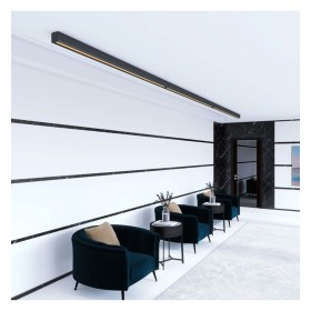 Lineare LED - Deckenaufbauleuchte - ANTONIUS Schwarz - 0,5 m - 1m - 1,5m - 2m - Dimmbar