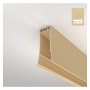 Lineare LED - Deckenaufbauleuchte - LOLA elfenbein- 0,5 m - 1m - 1,5m - 2m - Dimmbar