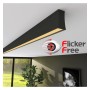 Lineare LED - Deckenaufbauleuchte - LOLA schwarz- 0,5 m - 1m - 1,5m - 2m - Dimmbar