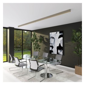 Lineare LED - Deckenaufbauleuchte - LOLA steingrau- 0,5 m - 1m - 1,5m - 2m - Dimmbar