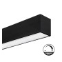 Lineare LED - Deckenaufbauleuchte - MÜNCHEN MINI SCHWARZ- 0.44m - 0.94m - 1.44m - 1.94m - IP54- Dimmbar