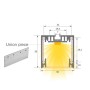Lineare LED - Deckenaufbauleuchte - MÜNCHEN MINI SCHWARZ- 0.44m - 0.94m - 1.44m - 1.94m - IP54- Dimmbar