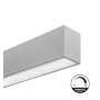 Lineare LED - Deckenaufbauleuchte - MÜNCHEN MINI SILBER - 0.44m - 0.94m - 1,44m - 1.94m - IP54- Dimmbar