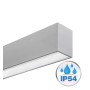 Lineare LED - Deckenaufbauleuchte - MÜNCHEN MINI SILBER - 0.44m - 0.94m - 1,44m - 1.94m - IP54- Dimmbar