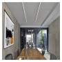 Lineare LED - Deckenaufbauleuchte - MÜNCHEN MINI SILBER - 0.44m - 0.94m - 1,44m - 1.94m - IP54- Dimmbar