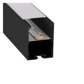 Lineare LED - Deckenaufbauleuchte - MÜNCHEN SCHWARZ - 0,5 m - 1 m - 1,5 m - 2 m - IP54 - Dimmbar