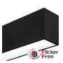 Lineare LED - Deckenaufbauleuchte - MÜNCHEN SCHWARZ - 0,5 m - 1 m - 1,5 m - 2 m - IP54 - Dimmbar
