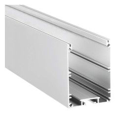 Lineare LED - Deckenaufbauleuchte - MÜNCHEN SILBER - 0,5m - 1m - 1,5m - 2m - IP54 - Dimmbar