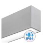 Lineare LED - Deckenaufbauleuchte - MÜNCHEN SILBER - 0,5m - 1m - 1,5m - 2m - IP54 - Dimmbar