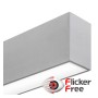 Lineare LED - Deckenaufbauleuchte - MÜNCHEN SILBER - 0,5m - 1m - 1,5m - 2m - IP54 - Dimmbar